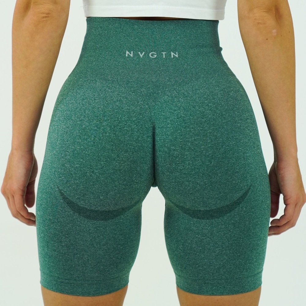Nvgtn  S biker shorts green with countor